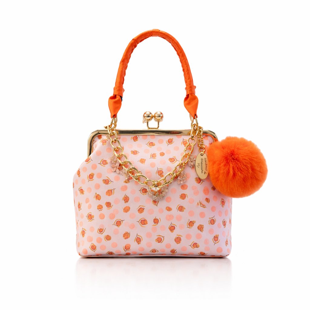 "Ethel" Handcrafted Kiss Lock Bag in Tula Pink Fabric